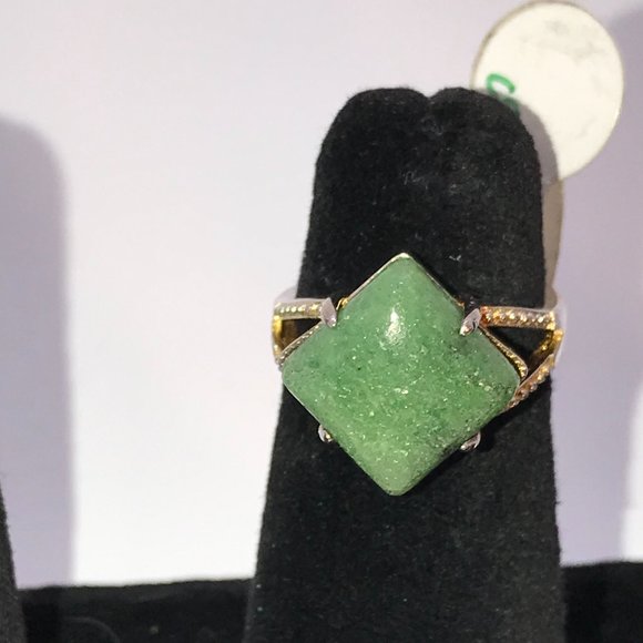 Natural Ruby Zoisite Ring size 6 1/2 - Picture 1 of 6
